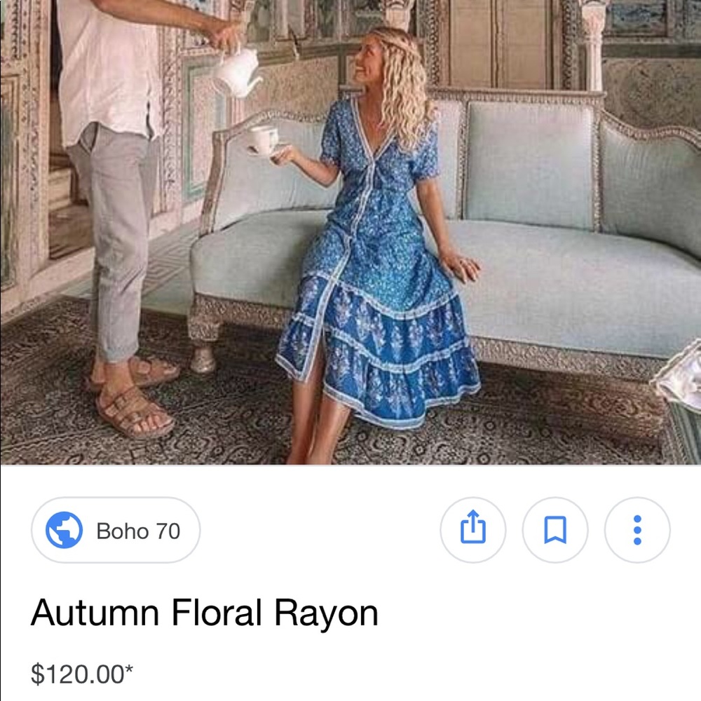 Boho midi dress